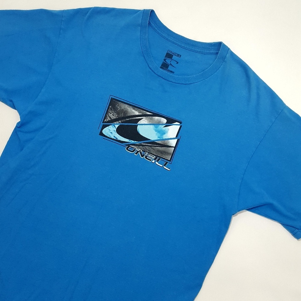 O'Neill Men's Blue Wave Graphic Tee T-Shirt Large